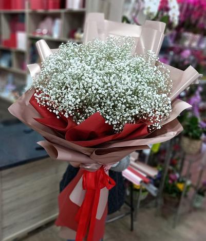 Букет цветов из: Гипсофила в Наушки