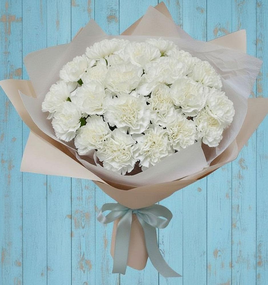 Букет цветов из: Гвоздики в Наушки