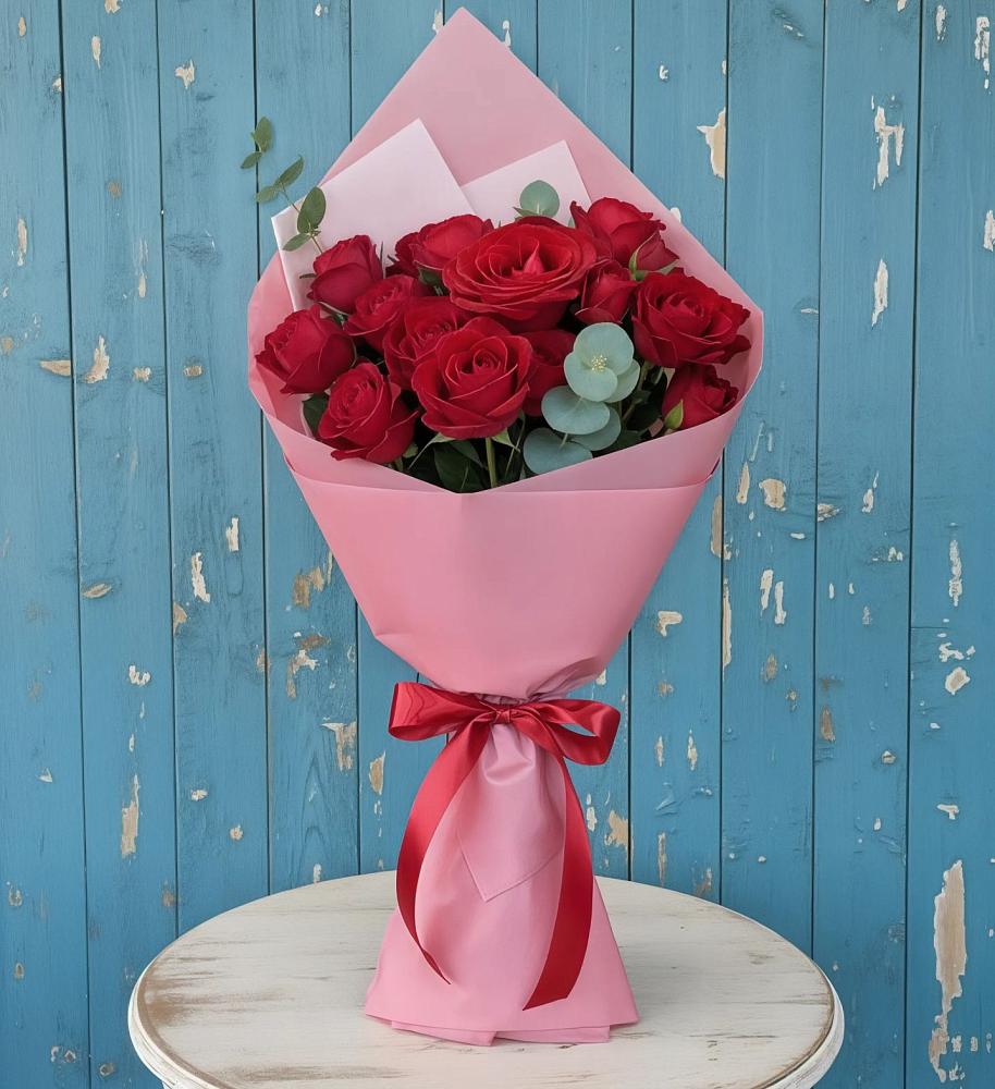 Букет цветов из: Розы в Наушки