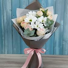 Букет цветов из:  Хризантемы и Розы #REPLACE_PRED# Наушки