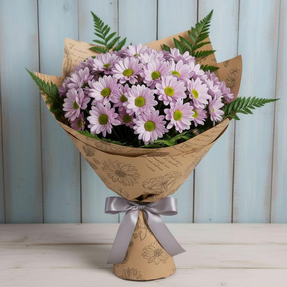 Букет цветов из: Хризантемы в Наушки