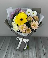 Букет цветов из:  Розы, Герберы и Хризантемы #REPLACE_PRED# Наушки