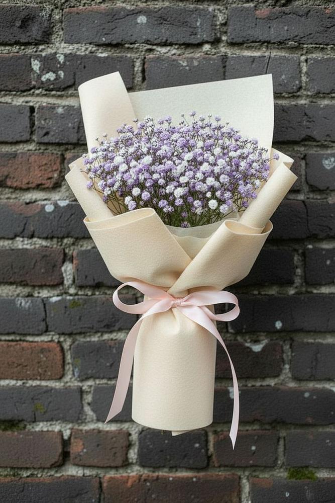 Букет цветов из: Гипсофила в Наушки