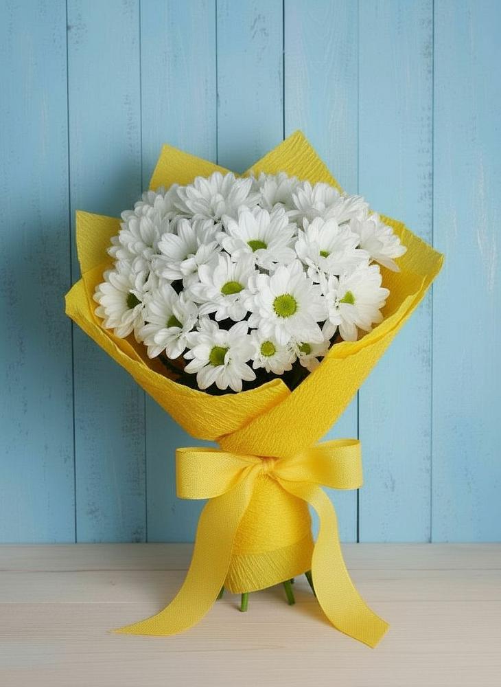 Букет цветов из: Хризантемы в Наушки