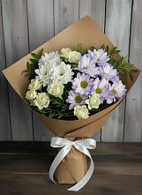 Букет цветов из:  Хризантемы и Розы #REPLACE_PRED# Наушки