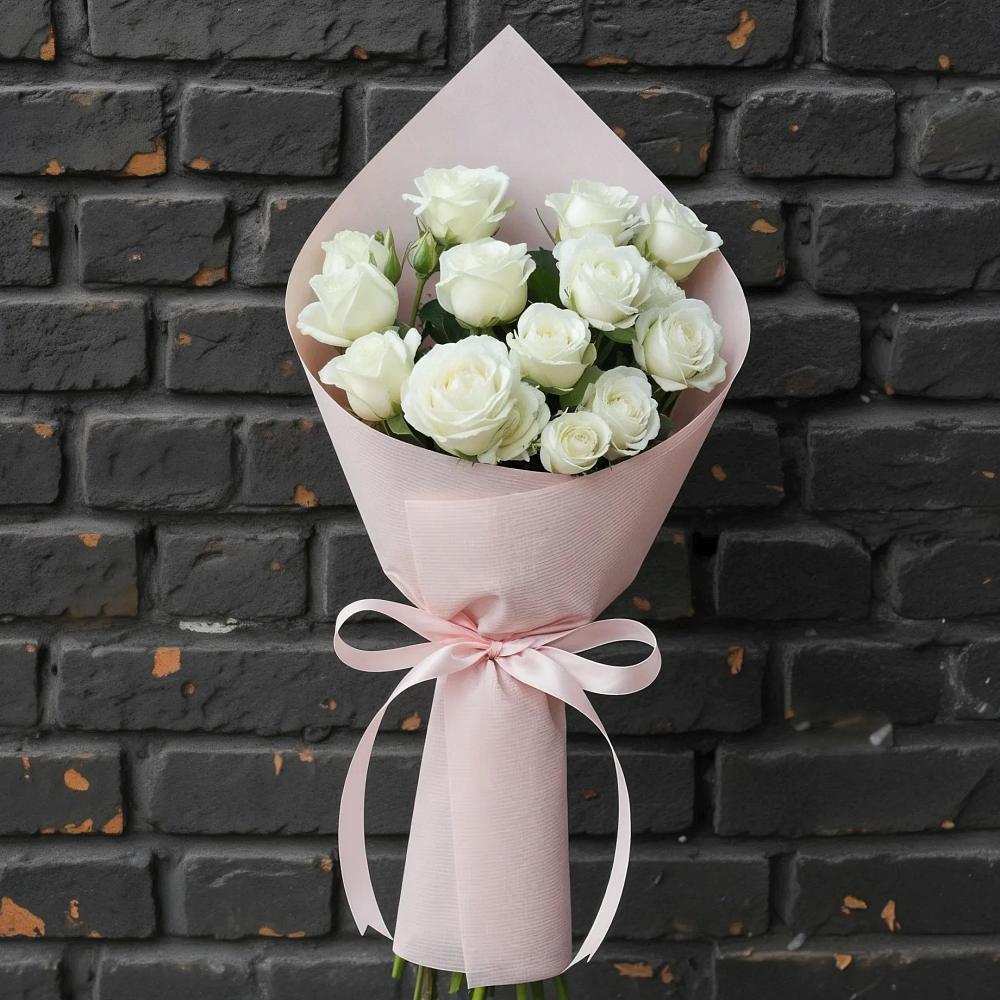 Букет цветов из: Розы в Наушки