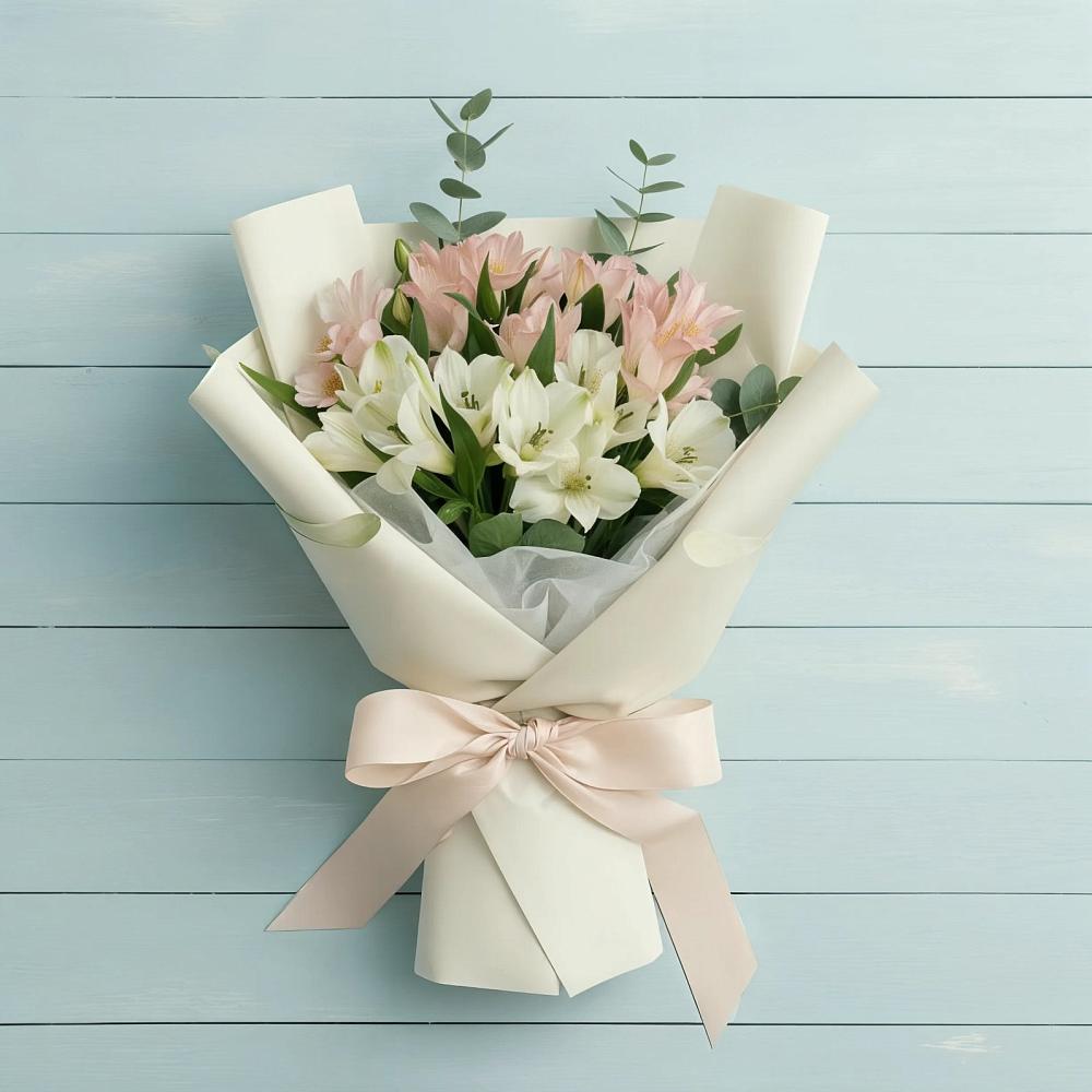 Букет цветов из: Альстромерии в Наушки