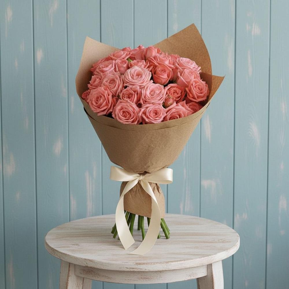 Букет цветов из: Розы в Наушки