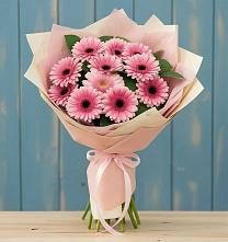 Букет цветов из:  Герберы в Наушки