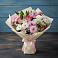 Букет цветов из: Хризантемы, Альстромерии и Розы в Наушки